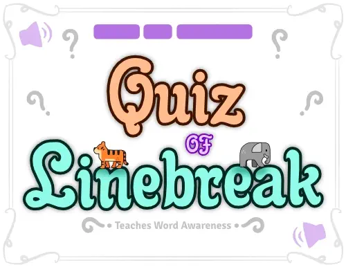 Product Image for Quiz of Linebreak